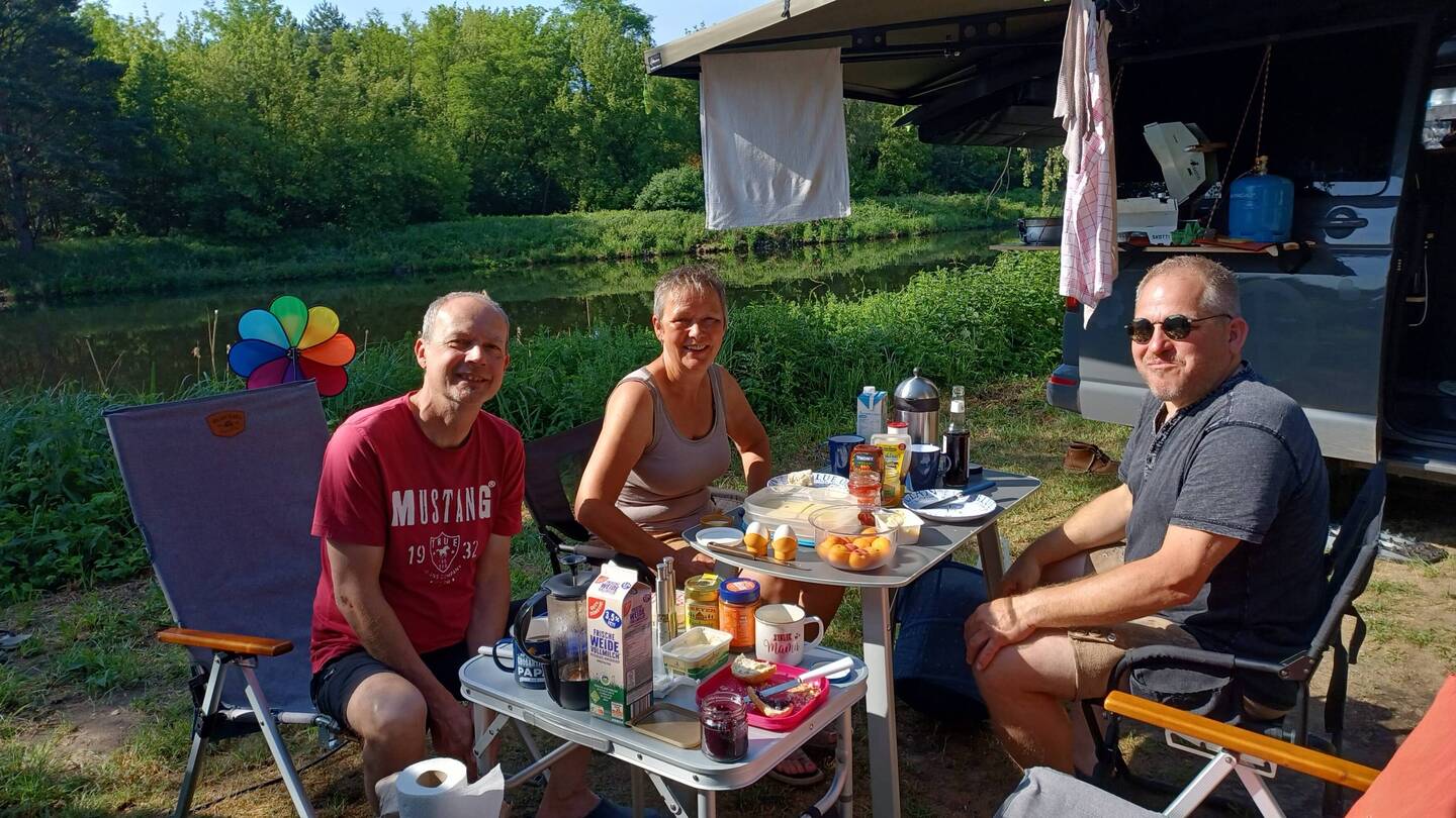 Frühstück bei super Wetter
