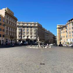 Piazza del Baberini. A Bernini designed fountain