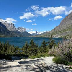 Swift current trail near Many Glacier