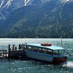 Took a tour on the boat around St Mary Lake. The boat is 98 years old!