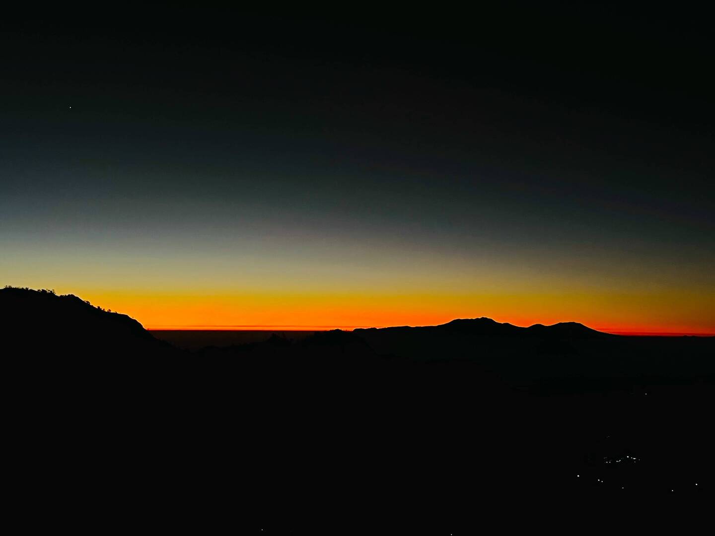 Warten auf den Sonnenaufgang