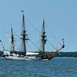 Tall Ship on Delaware River