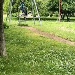 Sheila having fun outside Sahagun