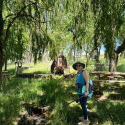 A lovely picnic area near our Albergue in Calzadilla
