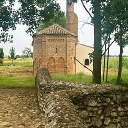 Outside Sahagun - the half way point