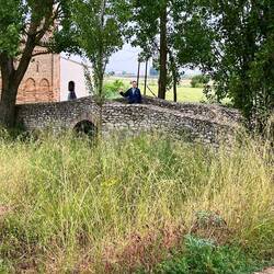 John on the bridge near 1/2 way point!