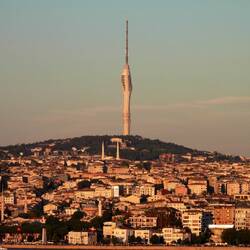 Antenna from Asian side of city.