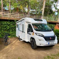 Unser Stellplatz in Lloret
