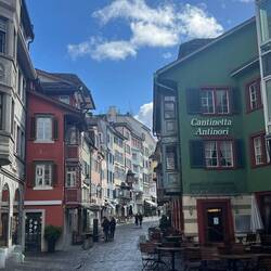 Beautiful street in Zurich