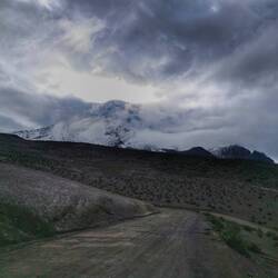 Letzte Blicke auf den Chimborazo, der schon wieder von den ersten Wolken umgeben ist