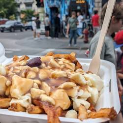 Die klassische Poutine musste auch probiert werden