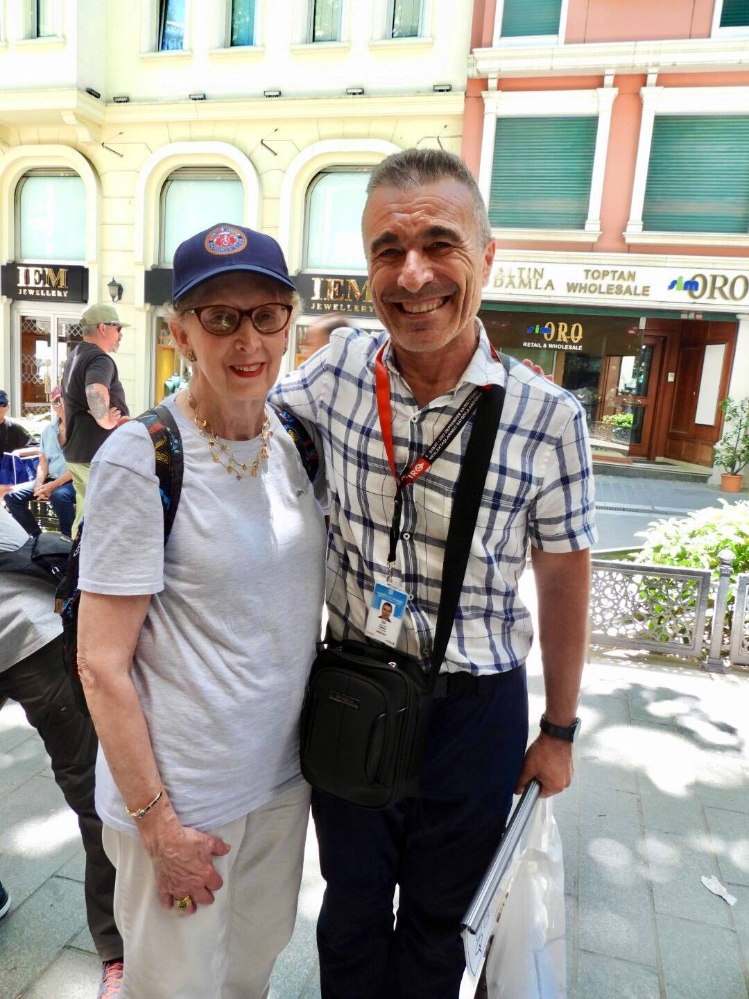 Shirley with our tour guide Can.
