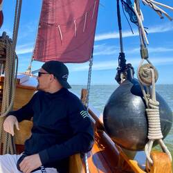 Jan auf einem Zeesboot 🫶🏻