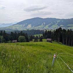 Erst runter und gegenüber wieder hoch