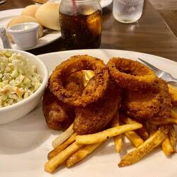 Frings for the win! (Onion rings and fries)