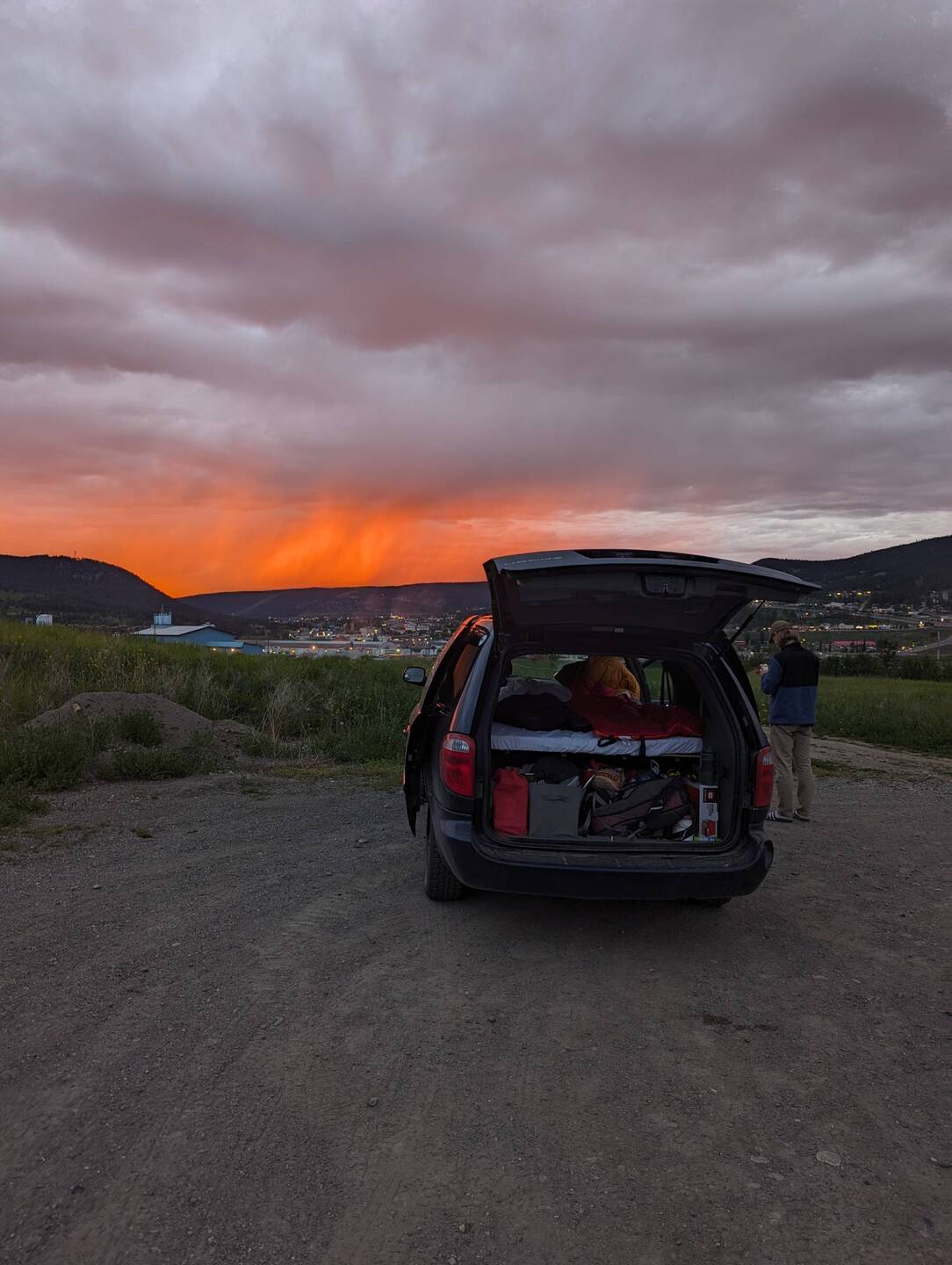 1. Nacht zusammen, am nächsten Tag ging es los