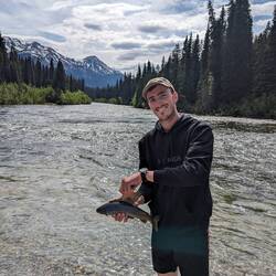 Die ersten Fische gefangen