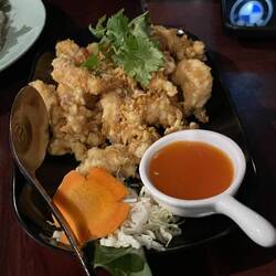 Fried squid eggs