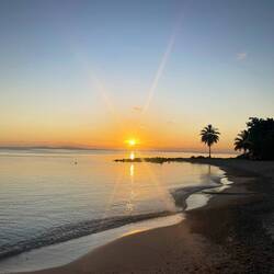 und mit däm Sunneuntergang gömmer etzt fein go Znacht ässe