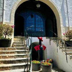 Entrance to one of the barrel rooms.