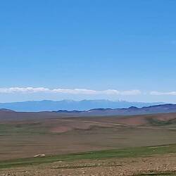 Erster Blick auf's Altai-Gebirge