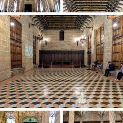 Inside the silk merchants building