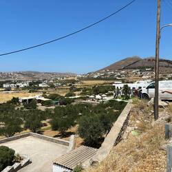 Looking down to our hotel from the road