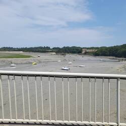 Boote bei Ebbe