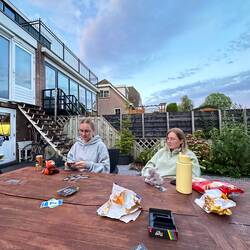 Last night games and dinner