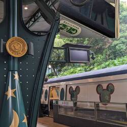 Even the train here was Disney