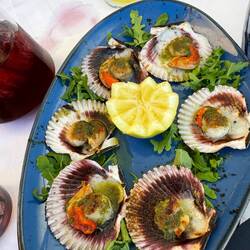 Scallops on the 1/2 shell