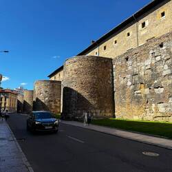 The walls around the Guzman Palace in Leon