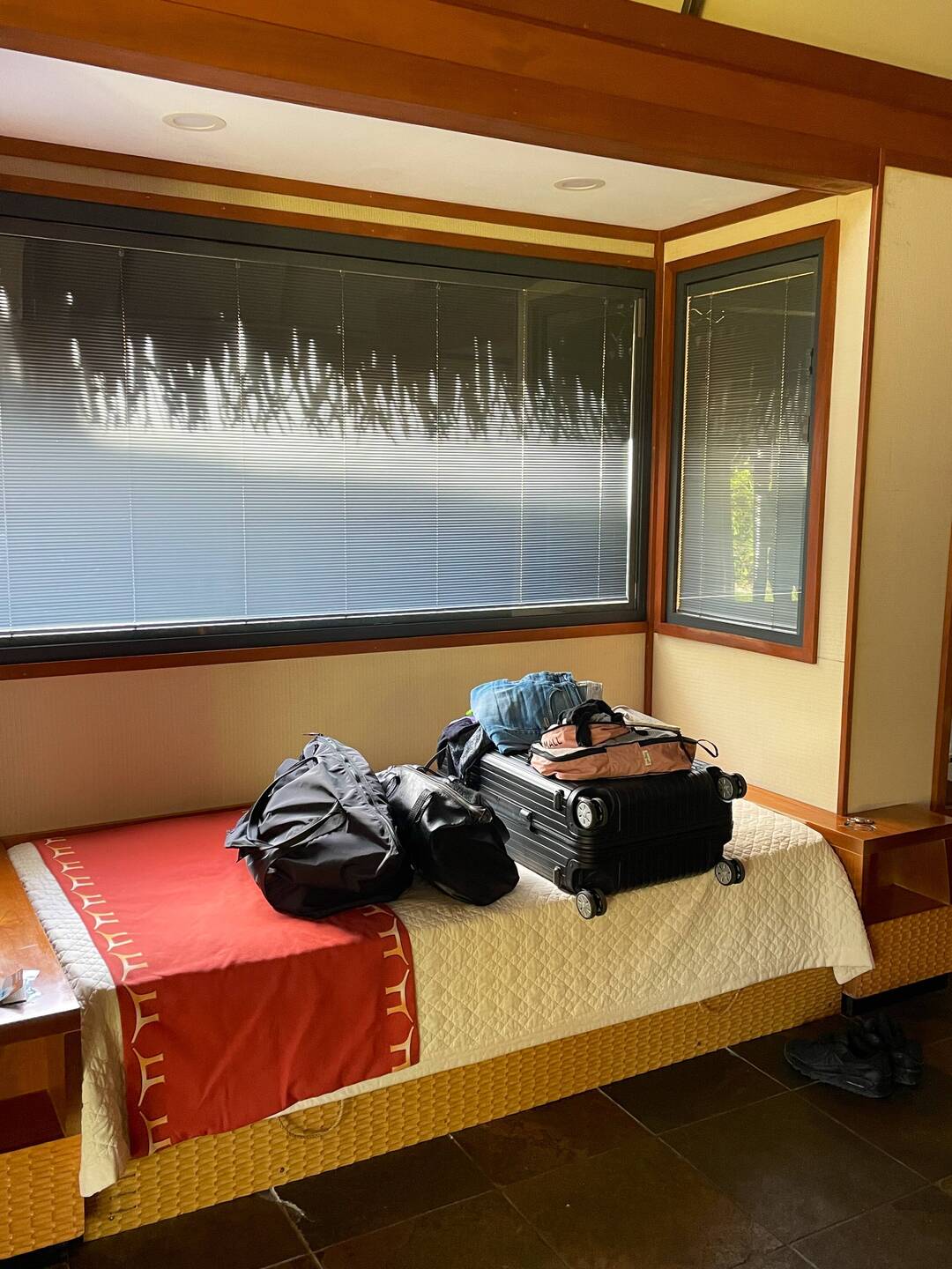 da mer für nume 1 Nacht nöd alles uspacke mues, isch au sehr schnäll alles wieder packt