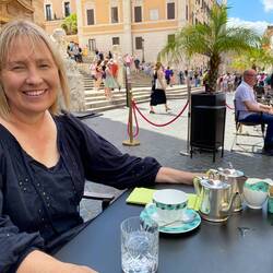 Tea at Babingtons next to the Spanish Steps Rome