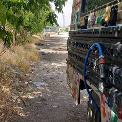 Unser Duschstop. Mal ohne nette Aussicht😃!