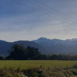 From the mountains...
