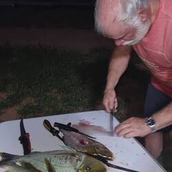 Master Filleter Brett. Did anyone bring a sharp knife ?