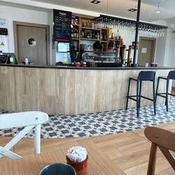 Inside the Albergue common area