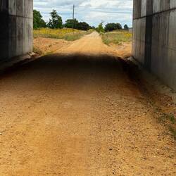 Looking back over the boring road we travelled near Villadangos del Paramo