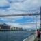 Walking along the river towards the Vizcaya Bridge