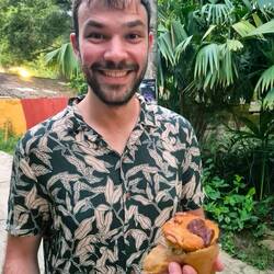 Organic Muffins: mit regionalem Kakao und Nüssen. Unglaublich lecker 🫶🏽