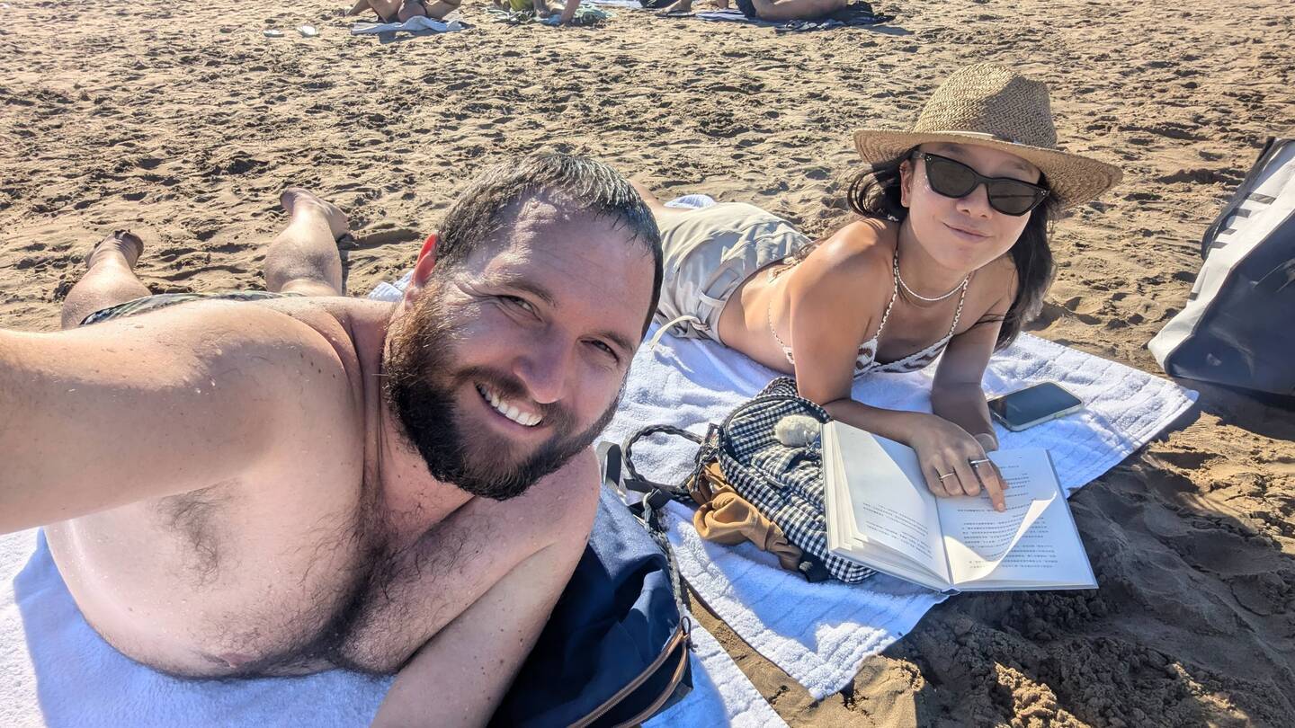 Couple of beach bums
