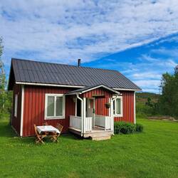 Unsere Unterkunft in der Nähe von Harnösand.