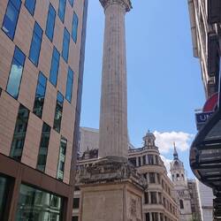 The Monument to the Great Fire of London, at Monument metro station.