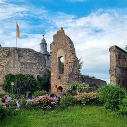 ... und die Burgruine Hayn (11. Jh.).