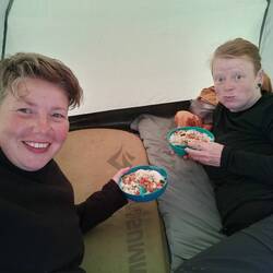 Guten Appetit. ReisCurry, mhh, lecker.