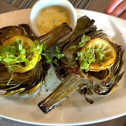 Brown Butter Artichockes