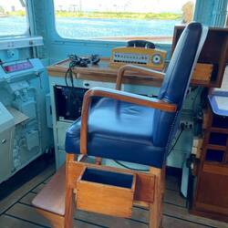 The Captain's chair on Britannia