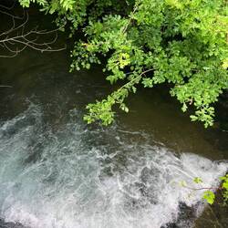 Crossing bridge into Tricastela