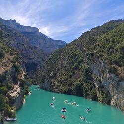 Blick in die Schlucht des Verdon